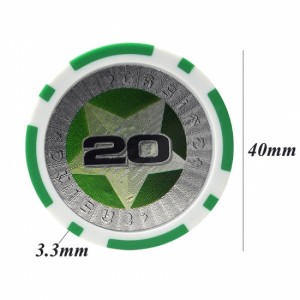 АБС ласерски Пентаграм покер чипови