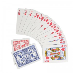 Carro de cartas clásicas de póker de plástico
