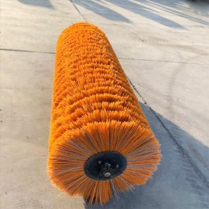 Customized flat convoluted road sweeping cleaning wafer brush