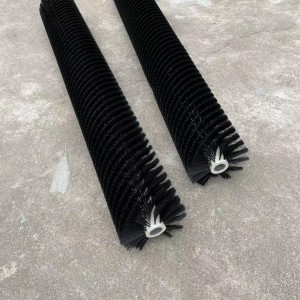 2 meters Cylinder nylon Rotating Solar Panel Cleaning Brush Rollers China
