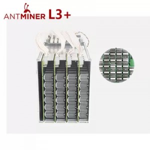 Bitmain Antminer L3+ 504m Litecoin Dogecoin Scrypt Miner med strømforsyning