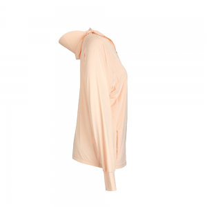 Chaqueta con capucha de protección solar UPF 50+ para mulleres