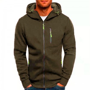 Áo hoodie thông thường dành cho nam có túi zip Áo nỉ lông cừu dài tay đầy đủ Zip