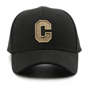 Chapéu de pai de beisebol clássico bordado com letra C