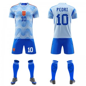 Custom na Jersey Soccer para sa Mga Panlalaking Pambabaeng Uniporme ng Soccer na may Logo ng Numero ng Pangalan ng Team