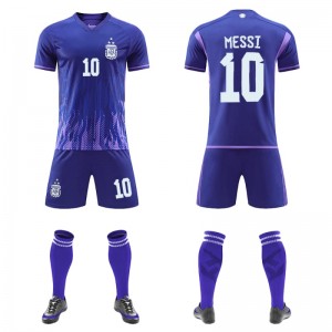 Sepakbola Jersey Custom kanggo Seragam Sepak Bola Pria Wanita kanthi Logo Nomer Tim Jeneng