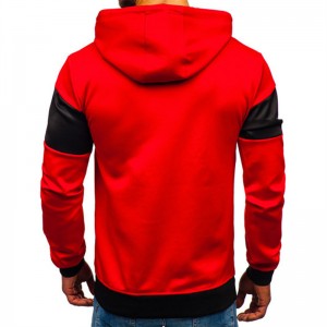 Men's Pullover Hoodies Casual Color Block Block Hooded Sweatshirt ka Lipokotho