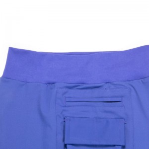 Mini saia de bolso azul