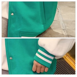 Kinder-Uni-Jacke, Schuluniform, Buchstaben-Druck, Mädchen-Baseballjacke