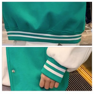 Dětská univerzitní bunda Školní uniforma Letter Print Dívčí baseballová bunda