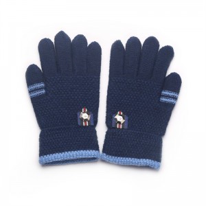 Dziecięce rękawiczki zimowe dla chłopców dziewcząt, dziecięce ciepłe rękawiczki z podszewką wełnianą Termiczne rękawiczki z dzianiny