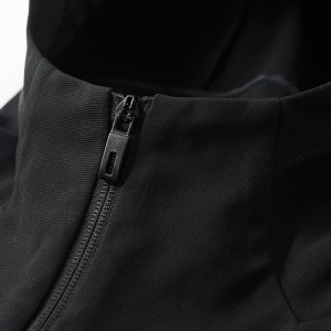 Xhaketë sportive për meshkuj me kapuç me kapuç me ngjyrë të fortë dhe zinxhir