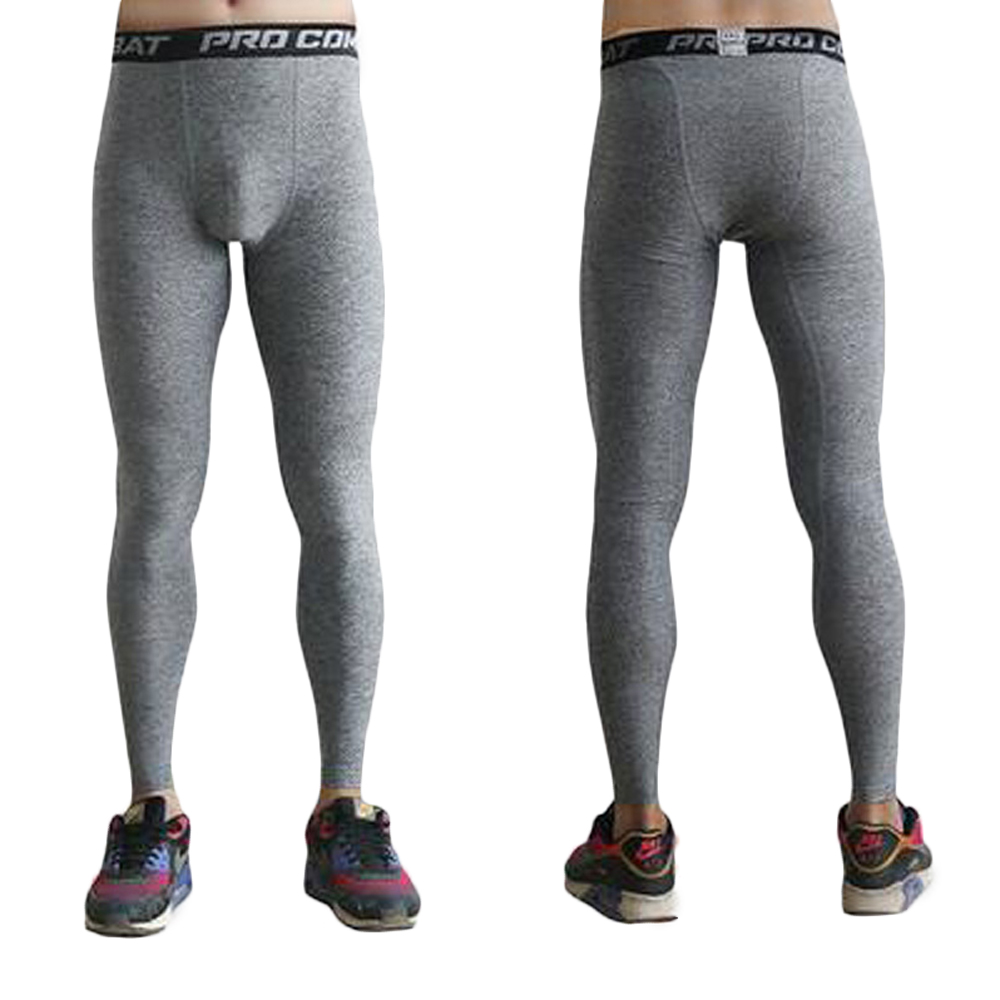 Męskie spodnie kompresyjne, sportowe legginsy z warstwą bazową, do biegania, jogi, koszykówki