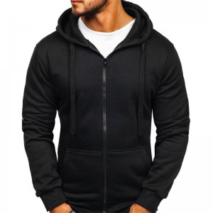 Mens Full Zip Hoodies Casual Athletic Sports Long Sleeve Sweatshirts para sa Lalaki