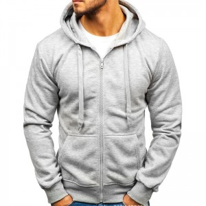 Mens Full Zip Hoodies Casual Athletic Sports Long Sleeve Sweatshirts para sa Lalaki