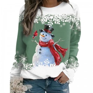 Merry Christmas Sweatshirts For Women Gnomes Santa Christmas Sweatshirt Søt Langermet Pullover Topp