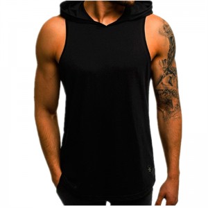 Männer Training Hooded Tank Tops Bodybuilding Muskel Ofgeschnidden T Shirt Ärmlos Gym Hoodies