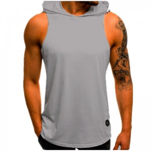 Hominum Workout Corvus T Tops Bodybuilding Musculus praecidit T Shirt Sleeveless Gym Hoodies