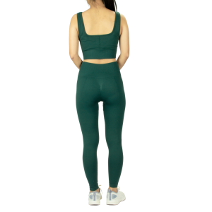Pantalóns de ioga de jacquard de cintura alta sen costuras para mulleres