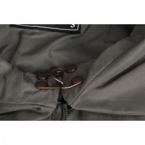 Jinan Long Softshell Jacket Leather Belt Bi Veşartî Zippered
