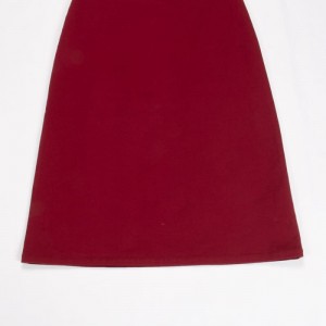 فستان جولف نسائي أحمر بدون أكمام