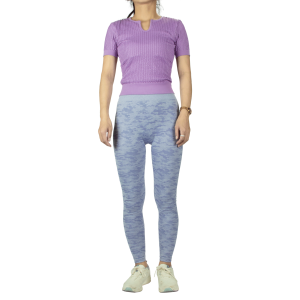 Samarreta esportiva de màniga curta amb teixit jacquard 3D de dona