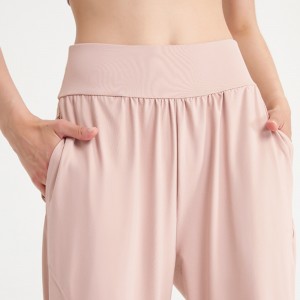 Женске лагане панталоне за вежбање – лежерне атлетске панталоне за трчање на отвореном са џеповима
