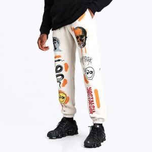 Pantallona jogger me stampa për femra Pantallona xhupash grafike hip-hop të lirshme me bel elastik me xhepa