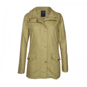 Detachable Hoodie Fanm Mid-Length Trench Manto