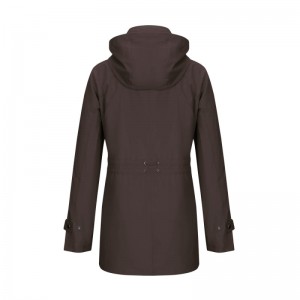 Jinan Hoodie Removable Mid-Length Tunic Trench Coat