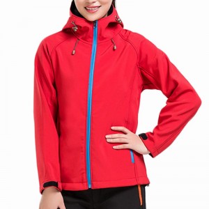 Женски водоотпорен ветробрански капут за дожд Мека школка за пешачење, патување