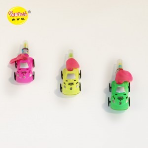 Faurecia փուչիկ արագության մրցարշավային մեքենայի մոդելի խաղալիք՝ գունավոր կոնֆետով