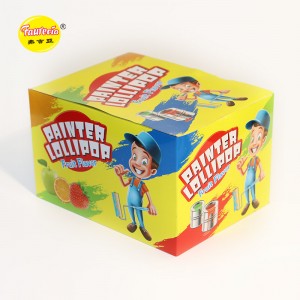 फ़ौरेशिया पेंटर लॉलीपॉप फल स्वाद पाउडर खिलौना कैंडी के साथ