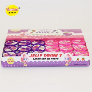 Faurecia Jelly መጠጥ y caramelo en polvo የፍራፍሬ ሰላጣ በዱቄት ስኳር