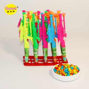 Faurecia pūķa raksta snaipera šautenes modeļa rotaļlieta ar krāsainām konfektēm