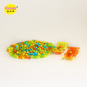 Faurecia firedrevet kjøretøy barnelekeform leketøy barneleke med fargerikt godteri