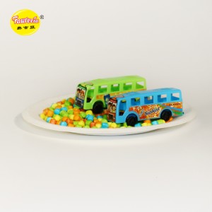 Автобусы Faurecia формируют игрушку из разноцветных конфет (2кода)