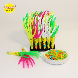 Mainan model bentuk tangan hantu Faurecia dengan gula-gula berwarna-warni