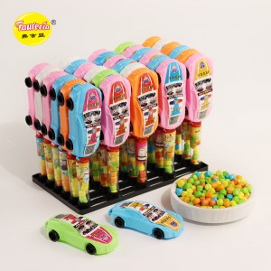 Faurecia – modèle de voiture de police de dessin animé coloré, jouet, bonbons avec compresse de bonbons