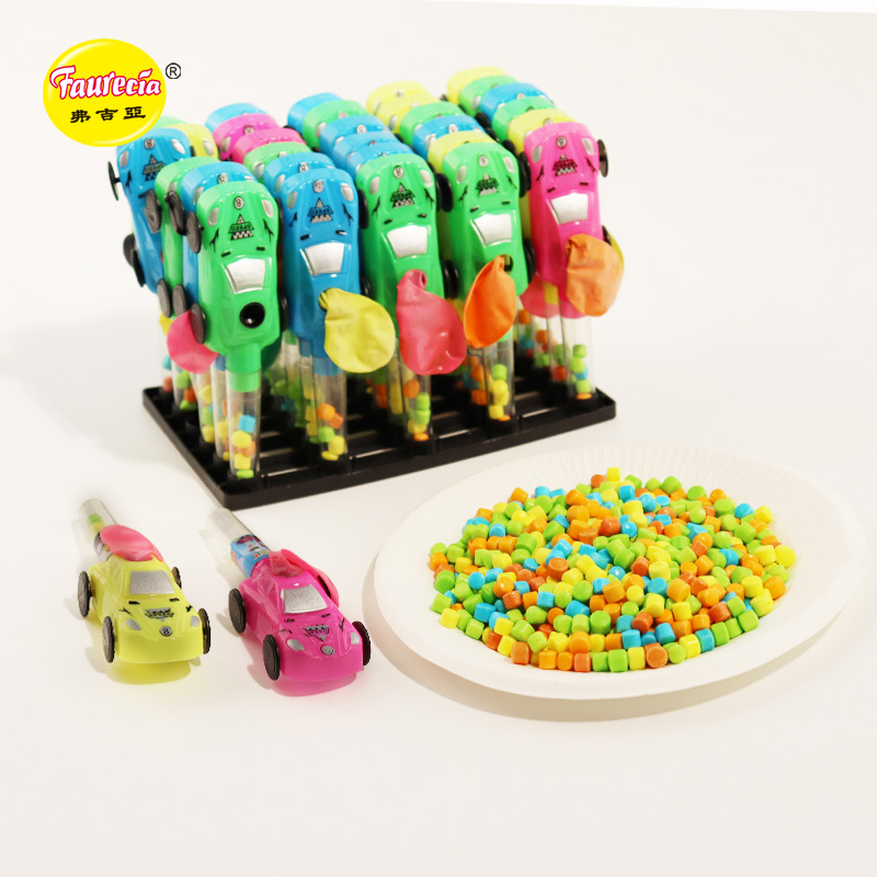 Faurecia Ballon-Rennwagen-Modellspielzeug mit bunten Süßigkeiten