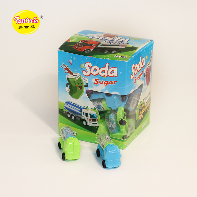 Faurecia truck model toy soda sugar lollipop 30pcs