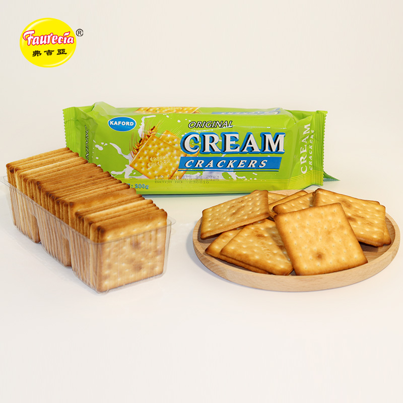 Faurecia Original Cream Crackers သဘာဝအစားအစာ 200g အရည်အသွေးမြင့် ဘီစကွတ်