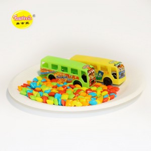 フォルシアのカラフルなキャンディーが付いたバスの形のおもちゃ（2kodp）