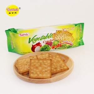 Faurecia Vegetable Crackers Cookies Organiċi ta' Kwalità Għolja Healthy 200g