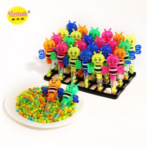 Faurecia o xoguete con forma de abella feliz con doces de cores