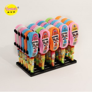 Faurecia 다채로운 만화 경찰차 모델 장난감 사탕과 압축 사탕