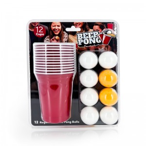 Пивски понг сет за игру Чаше за пиће Понг лоптице за забаву за одрасле 12 ком
