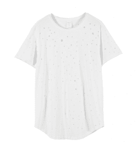 Подволк Vision Street Wear цамцнууд чимэг эрэгтэй цагаан даавуун цамц Зуны загварын топ цамц
