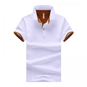 Polo personalizado por xunto de moda, camiseta polo 100% algodón, camisa polo manga curta, camiseta polo
