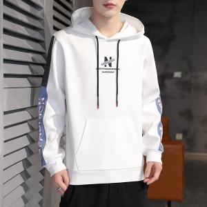 produsen hoodie blok warna, pemasok hoodie blok warna, produsen kaos berkerudung putih katun cina